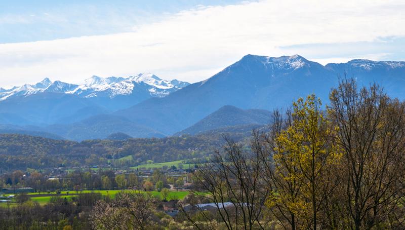 Vue sur les Pyrénées